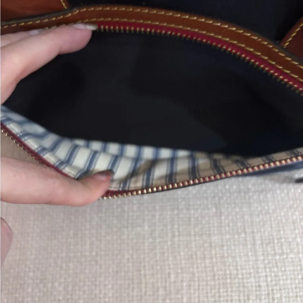 Dooney & Bourke Black and Brown Satchel - Picture 4 of 8